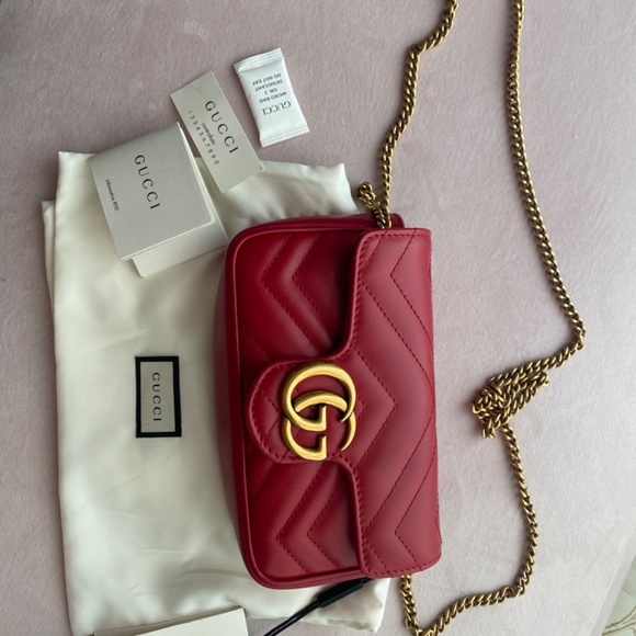 Gucci Marmont matelass leather super mini bag - Picture 5 of 8